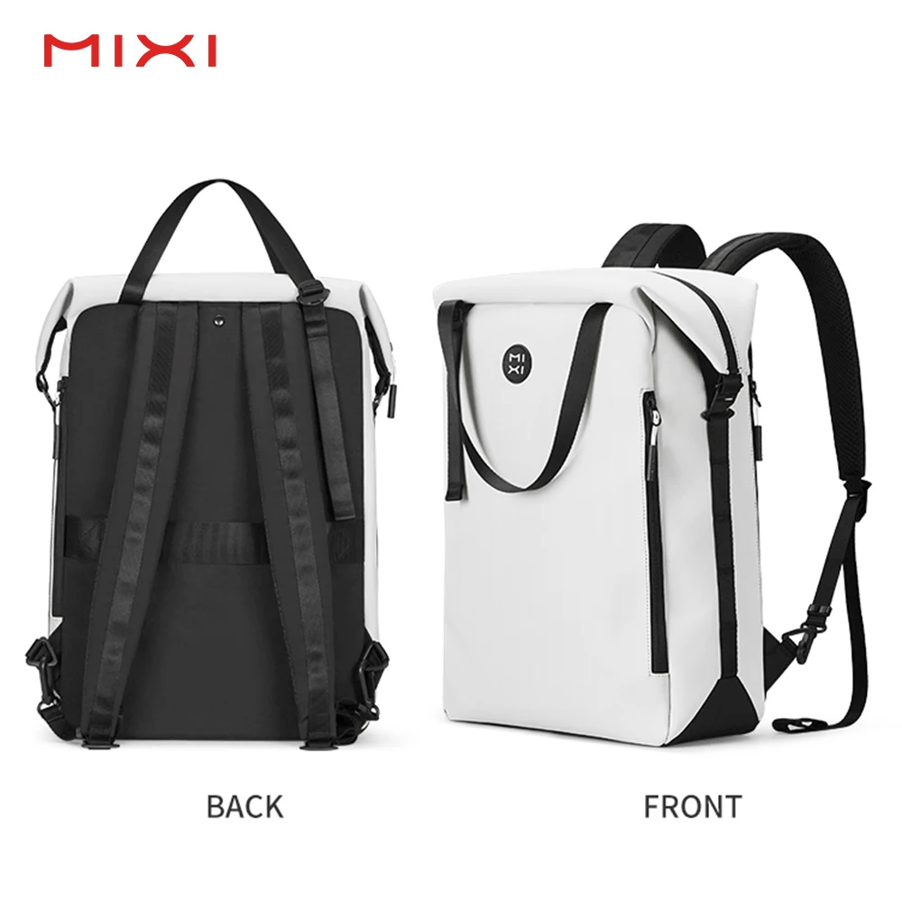 

Mixi luxury school female college students waterproof anti theft soft travel backpack men's business laptop backpack, Black, blue, white, red, khaki,customized color