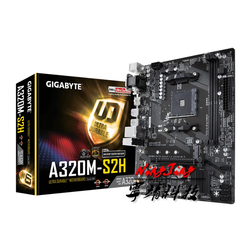 

Gigabyte GA A320M S2H Micro ATX AMD A320 DDR4 M.2 USB3.1 STAT3.0 SSD/New/32G Best support R9 desktop CPU Socket AM4 Motherboard