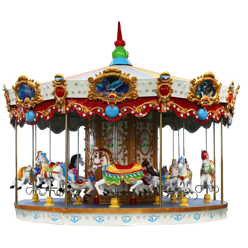 

High quality amusement rotary ride carousel kiddie ride game merry go round for sale, Customer's requirements