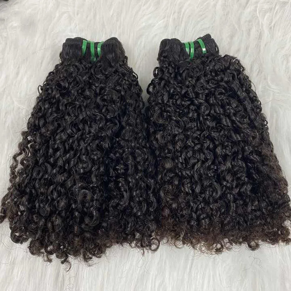 Wxj Long Hair Ready to Ship Products Indian Hair Bundles Raw Indian Hair Curly Weave Raw Indian Curly Bundles