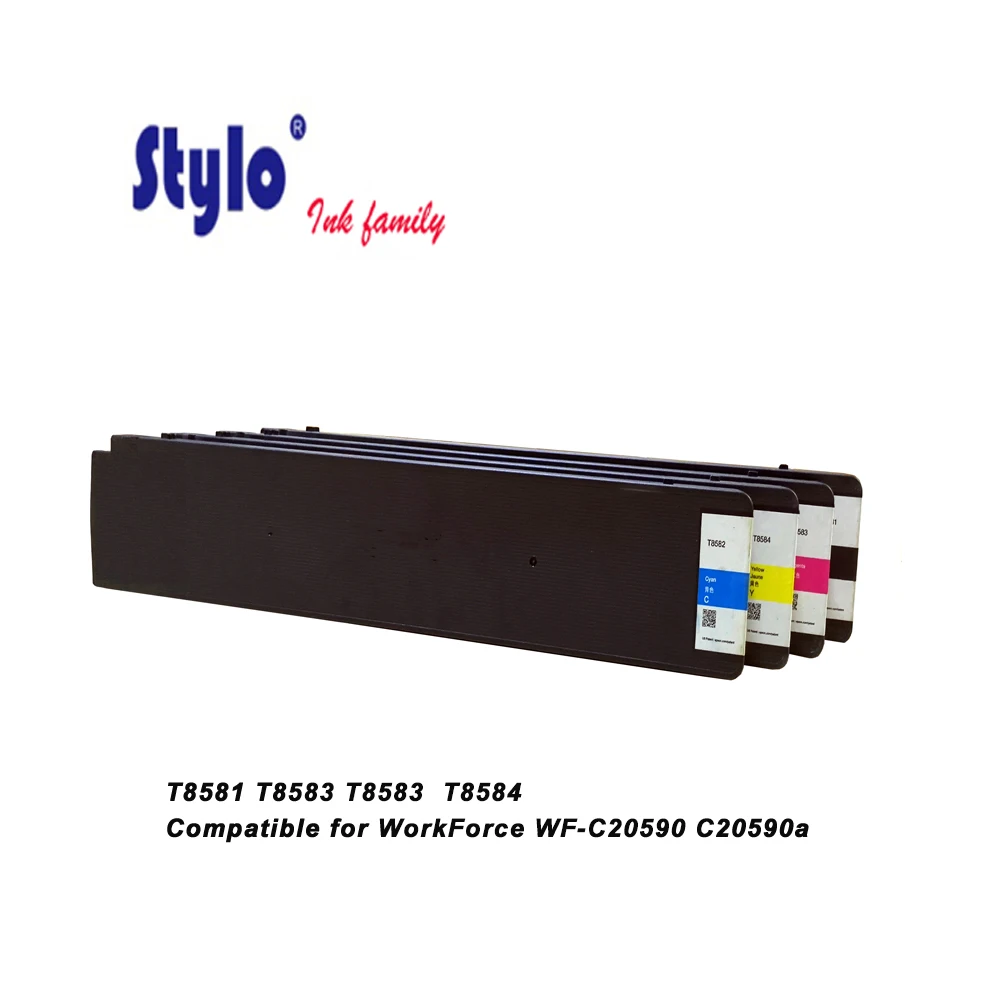 Compatible Ink Cartridge T8581 T8582 T8583 T8584 For Epson Workforce Enterprise Wf C20590 3916