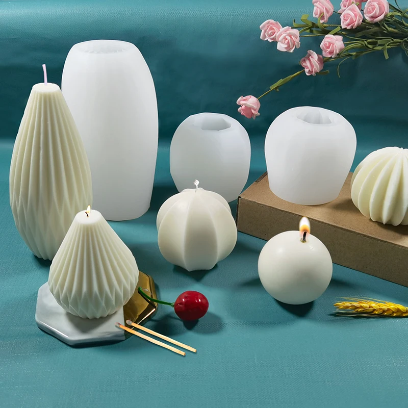 

ball 3d silicone plaster molds scented candles luxury resin molds silicone candle mold epoxy resin table