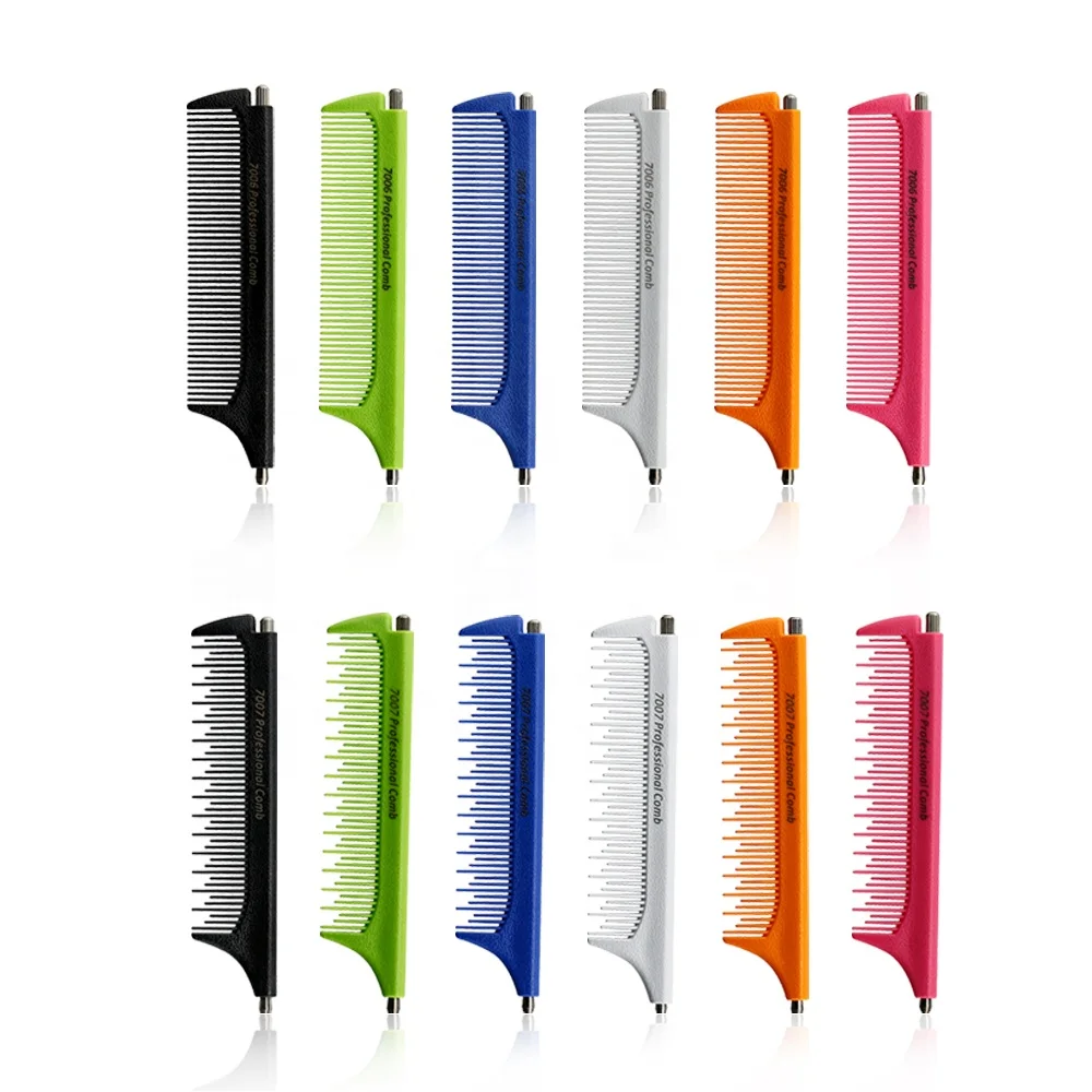 

Retractable Pintail Combs Metal Rat Tail Hair Combs for Women Styling Parting Highlighting Foiling Teasing Comb