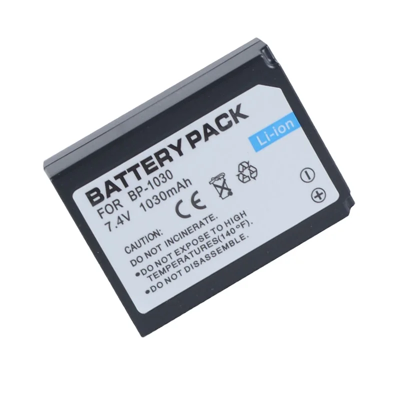 

Camera battery 7.4V 1030mAh BP1030 BP-1030 BP-1130 battery is suitable for Samsung NX200 NX1000 NX2000 NX210 NX300, Black