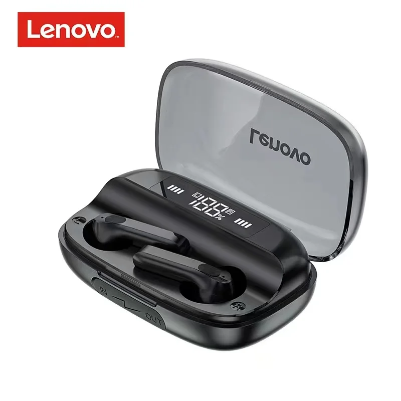 

Lenovo QT81 V5.0 Headphone Wireless Earphone Stereo Sound Headset Touch Button with 1200mAh Charging Case