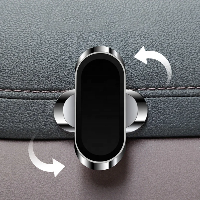 

Universal 360 Degree Customized logo and package Super Strong 8 Pieces 360 Rotation Magnetic Cell Phone Holder for Car Dashboard, Black/silver