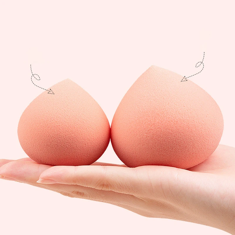 

New Arrive Peach Water drop Pink Puff Makeup Sponge Set Latex Free Foundation Microfiber Puff