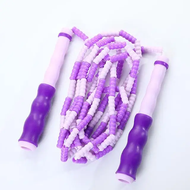 

Factory Wholesale Adult Children Students Improve Strength Soft Bead Fancy Jump Rope Bamboo Skipping Rope, Blue,green,pink,purple