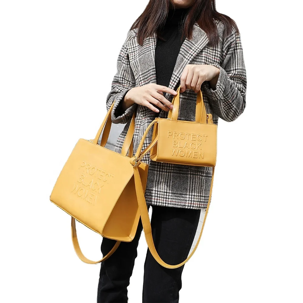 

Ladies Luxury Pu Leather Shoulder Bags Crossbody Tote Bags With Custom Printed Logo
