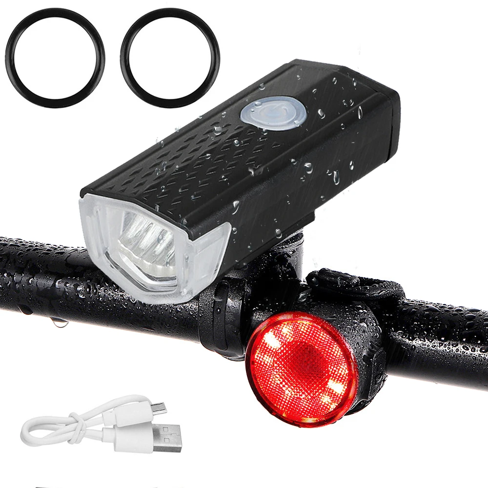 

High Quality Waterproof Front Headlights Rear Bike Light USB Rechargeable Cycling Light Bike Lamp Bicycle Light