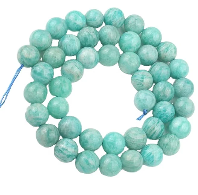 

LONGYAO High Grade Amazonite Stone Beads Natural  Gemstone Beads for Fashion Jewelry Making, Green