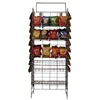 Custom made floor metal chips display rack/potato chip display website/snack chip display stand