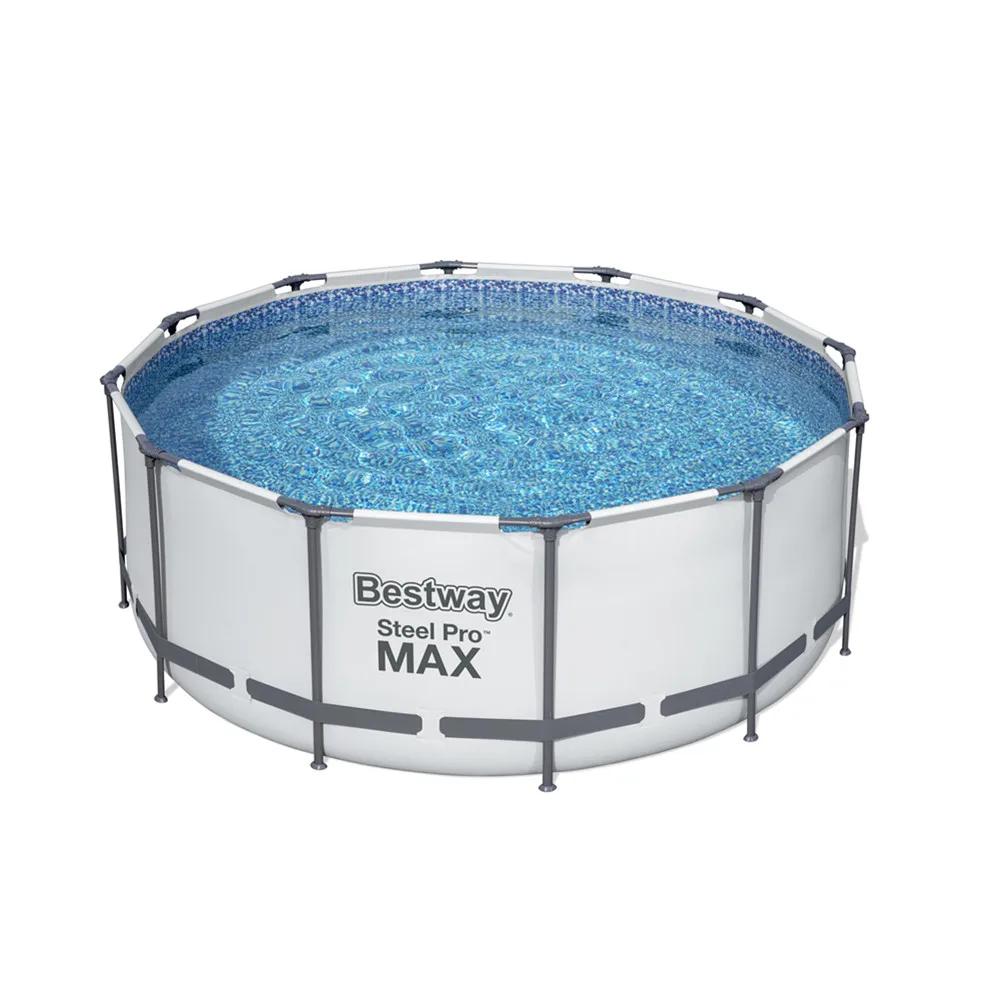 

Bestway 56420 Plastic metal frame swimming pool family round bracket pool, As picture