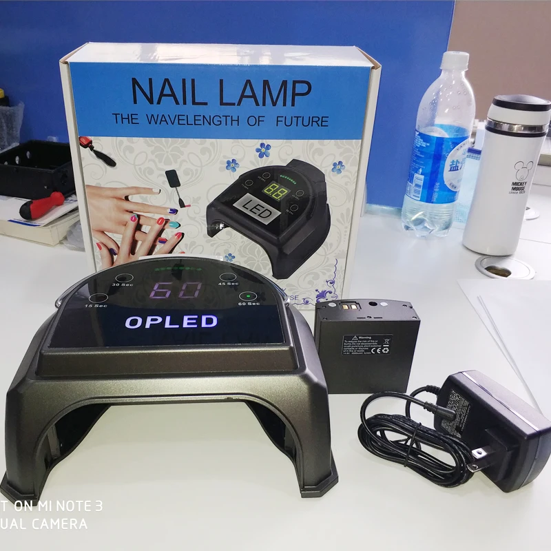 
2020 ODM/OEM Cordless Rechargeable With Battery Portable Electric Gel Nail Curing Lamp Dryer Sun 60W UV LED Nail Lamp 