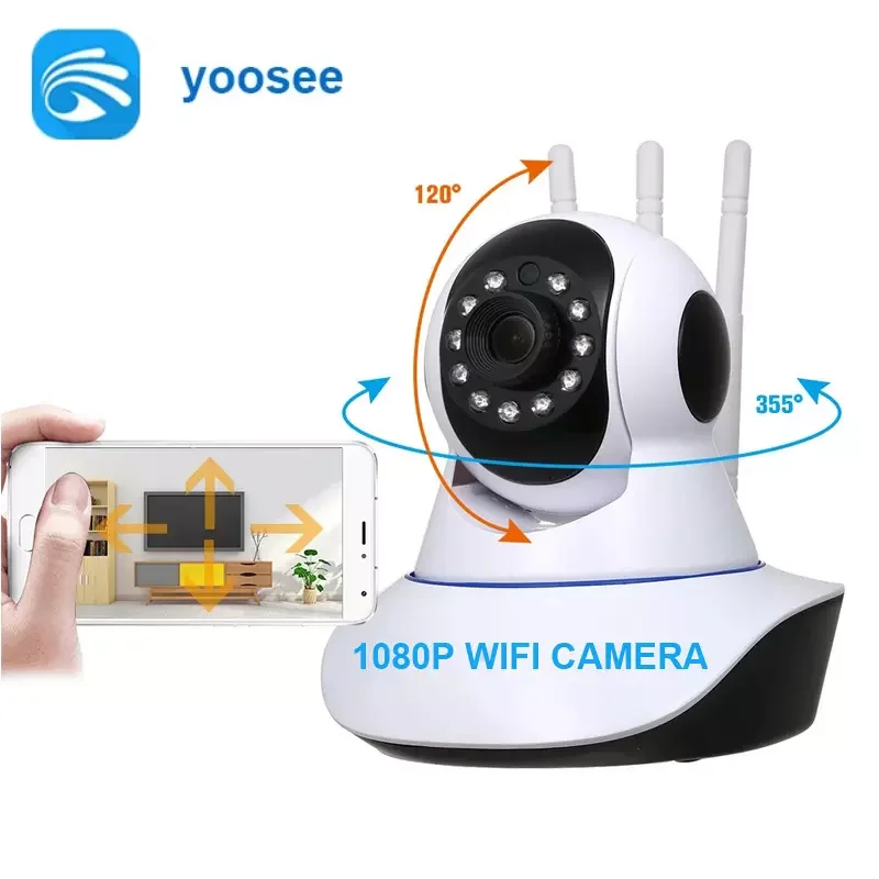 

Wireless Indoor Home Security Camera Night Vision Wifi IP Camera Cloud Storage Two Way Audio Yoosee Camera