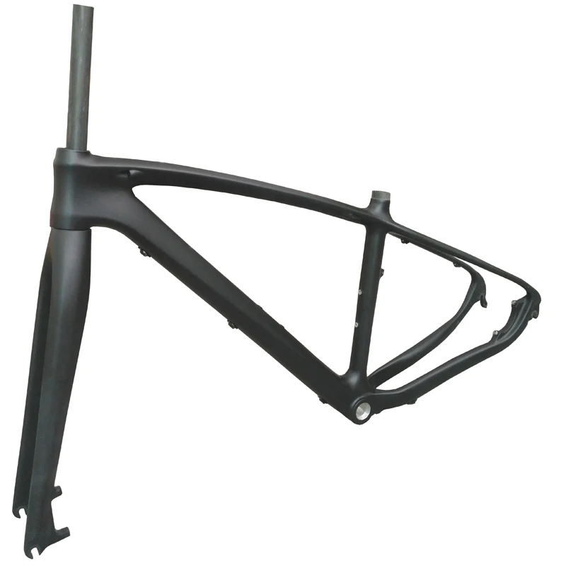 

No logo cable exterior carbon fiber bicycle frame + front fork can DIY custom color bike frame 26er/27.5/29er 17 inch, Customer's request