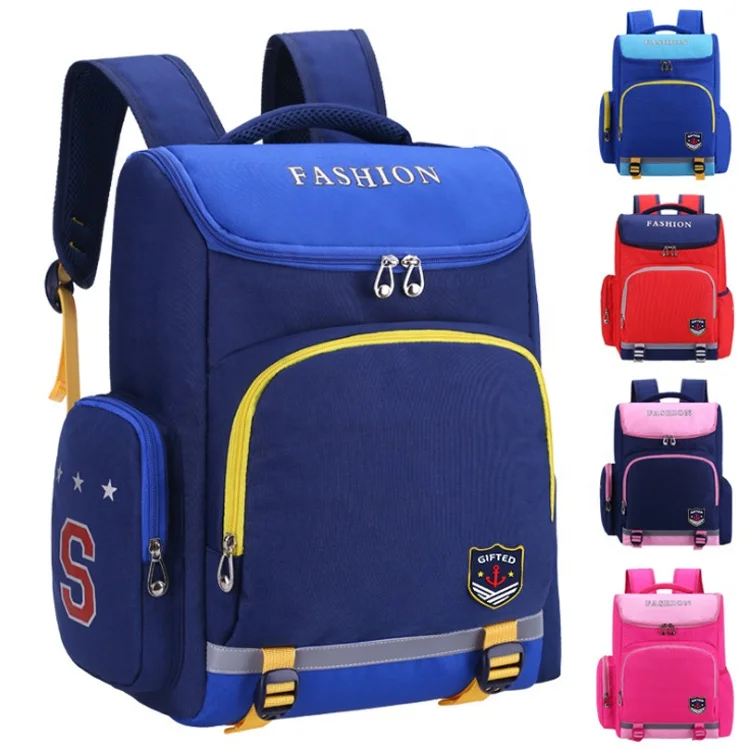 

multi color fashion waterproof student kid kids school bag for book