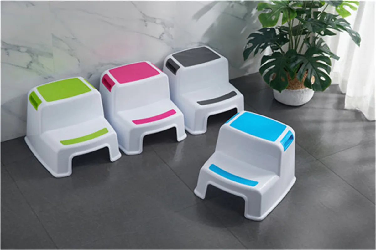
Plastic Portable Baby 2 Step Stool for Potty Kids Footstool 