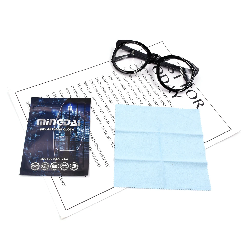 

Hot sale anti fog lens cleaner microfiber cleaning cloth for glasses or screen, White with transfer printing logo