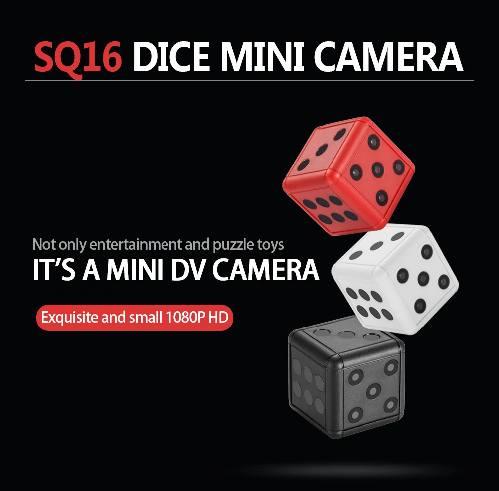 SQ16 HD 1080P Mini Würfel versteckte DVR Kamera Spy Dash Cam IR Nachtsicht AHS 