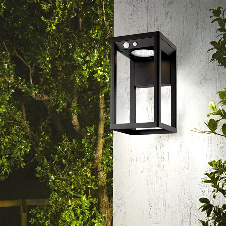 Brimmel high lumen super bright aluminium black 600lm lamp solar light outdoor