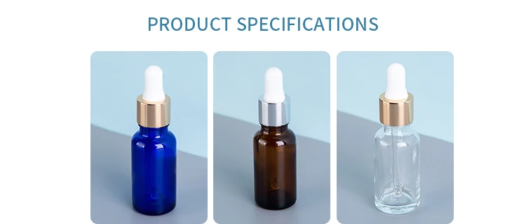 glass empty bottle for essential oil