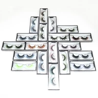 

Colored 3D Faux Mink Eyelashes Private LOGO Acceptable Colorful 3D Faux Mink Lashes