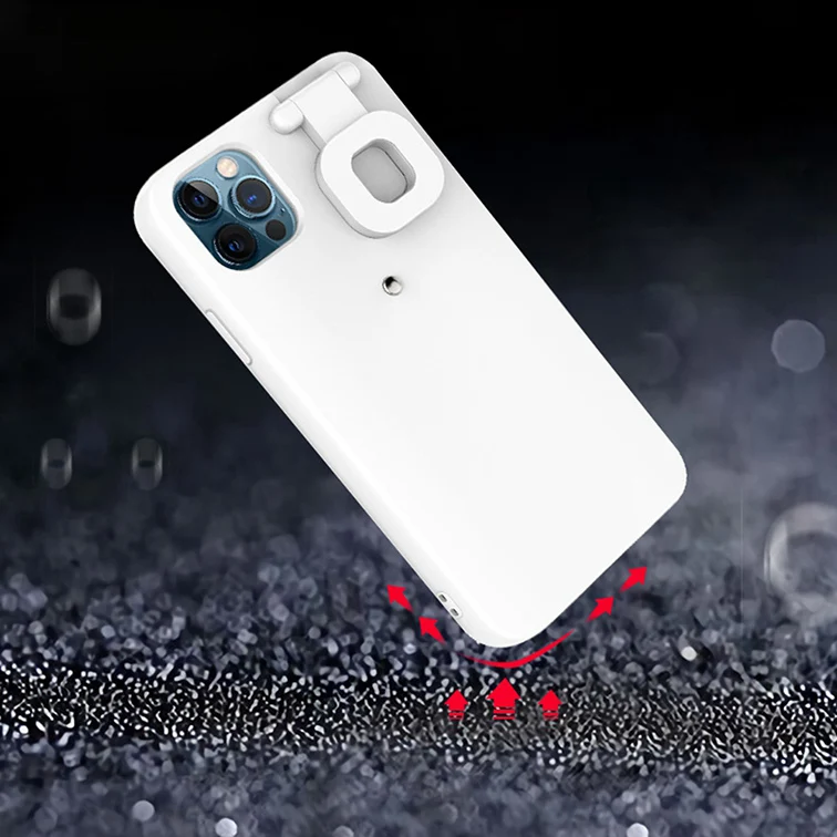 

selfie ring light up led 3d cute luxury brand designer fashion waterproof for iphone 11 12 pro max phone case, Custom