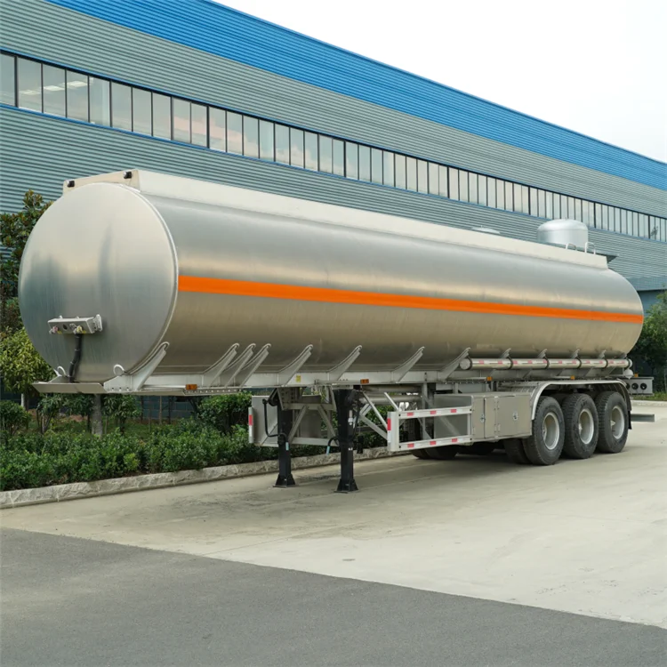 

Oil tank semi-trailer 42cbm 42000l aluminum oil tanker