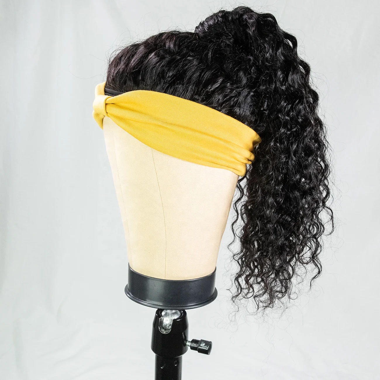 

Free shipping wholesale virgin cuticle aligned headband wig quality ware wave wigs with headband