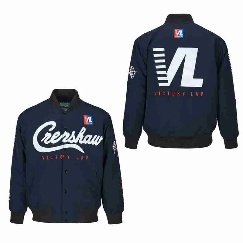 

VICTORY LAP DEDICATION NIPSEY HUSSLE Embroidery Outdoor Sports Winter Jacket For Men, As pictures show