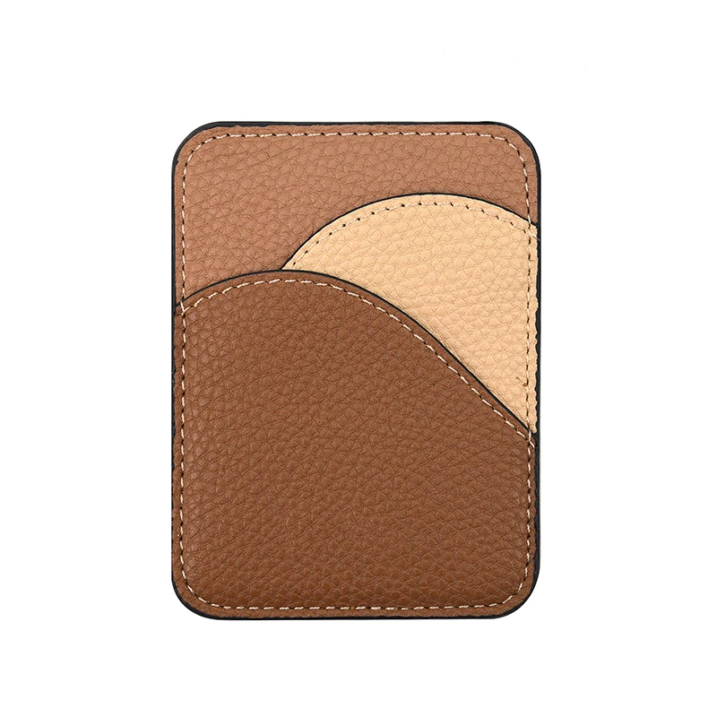 

Customize logo Mobile accessories simple design leather 3M sticker for the phone case, Customized