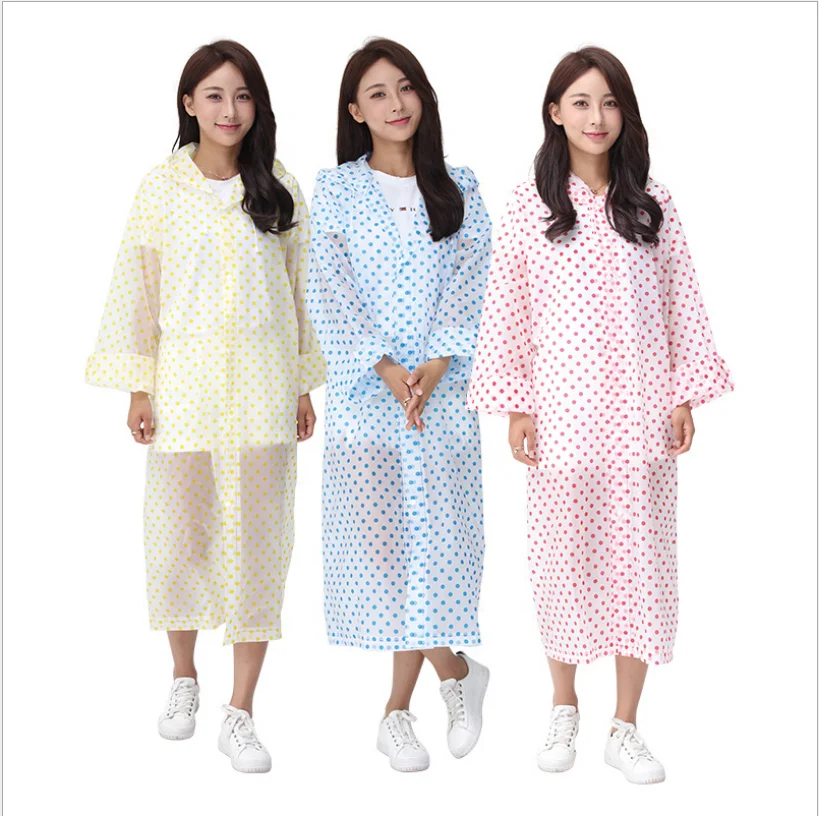 

EVA Thicken Botton Raincoat Adult Protective Transparent Soft Raincoat Adult Waterproof Outdoors Raincoats, Red/blue/yellow