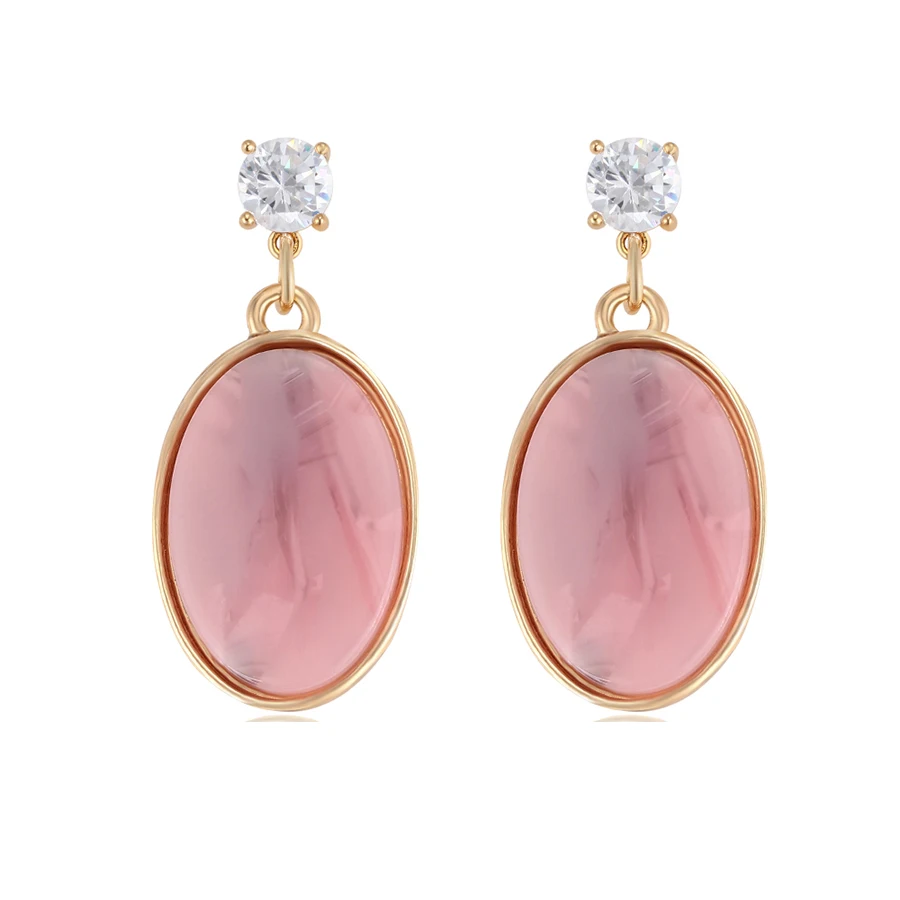 

E-1038 Xuping 2019 fashion women pendant gold earing jewelry acrylic earrings jewelry for women