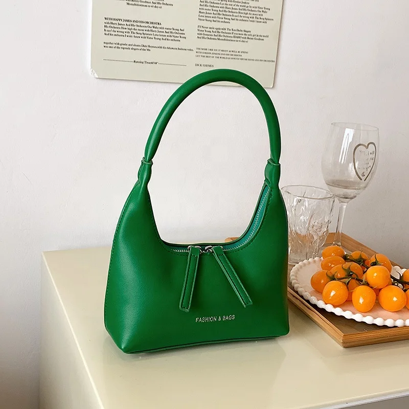 

2022 Summer Designer Solid PU Purse Underarm Small Jelly Hand Bags Drop Shipping Women Shoulder Handbag