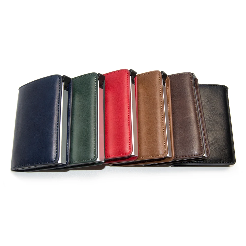  FESTAYA Mens Wallet Card Holder: Pop Up Aluminum Case