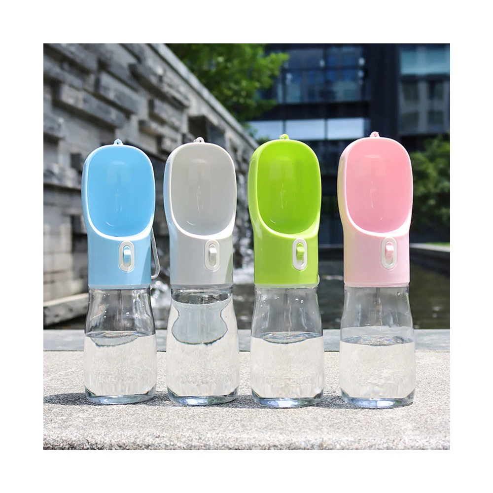 

Portable Bowl Amazon Hot Sale Outdoor Drinking Pet Bottles Accompanying Cupspet Drinker Travel Dog Water Bottle, Blue;pink;green;gray