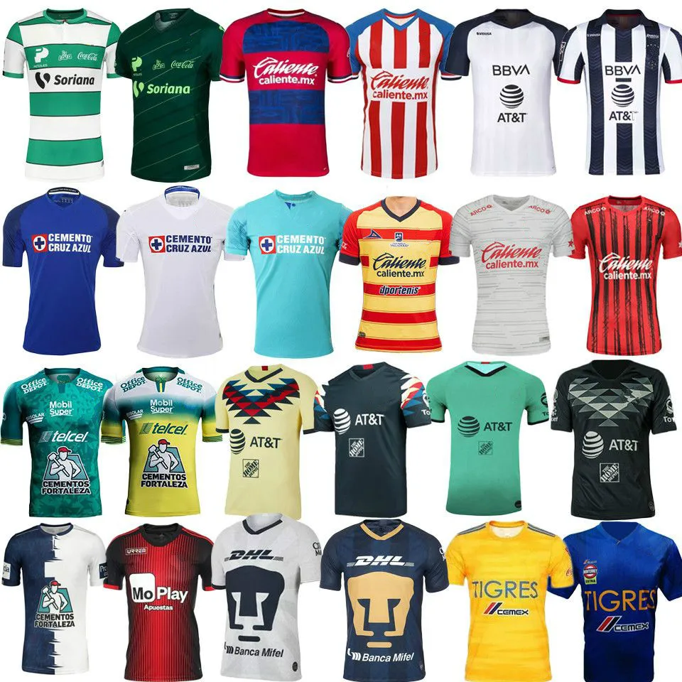 

Mexico Camiseta de futbol Tijuana Cruz Azul Unam Leon Atlas Monarcas Morelia Atlante Pachuca Santos Laguna Necaxa