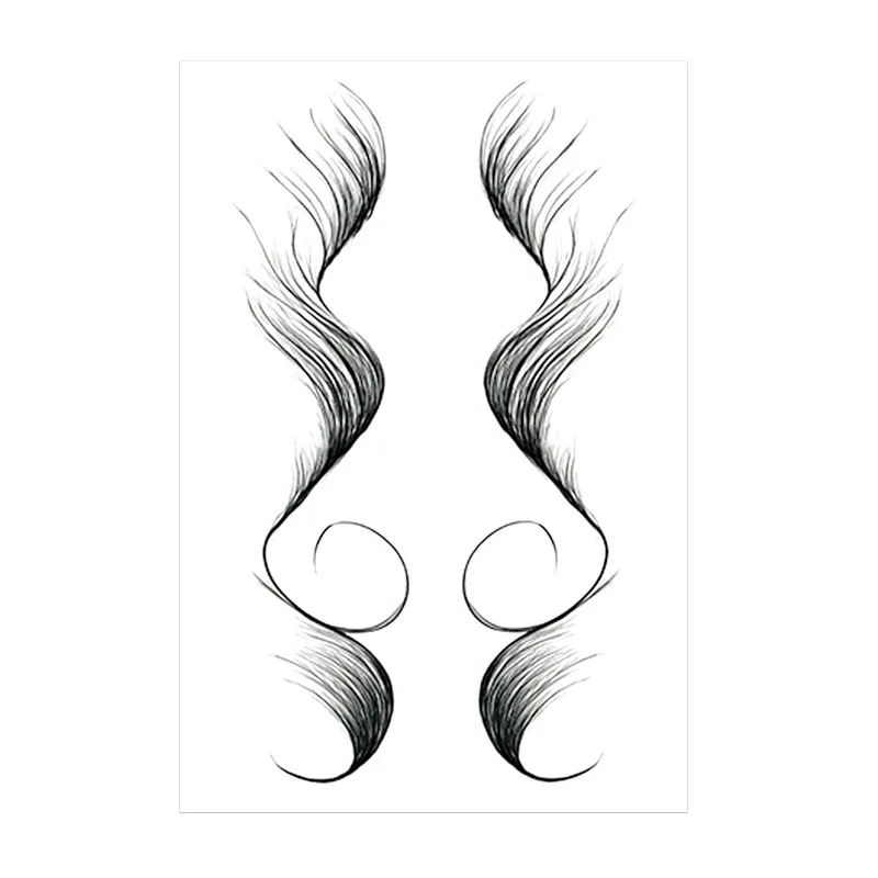 

bang Tattoo paste Hair stick hairline The edge stickers baby hair edge tattoo