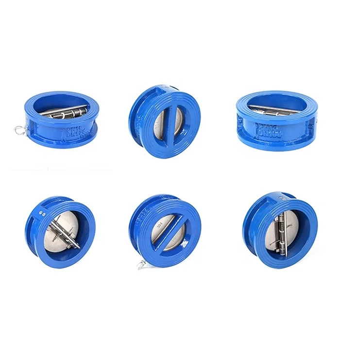 Cast Iron Non Return 8 Inch Wafer Double Dual Plate Disc Butterfly Check Valve