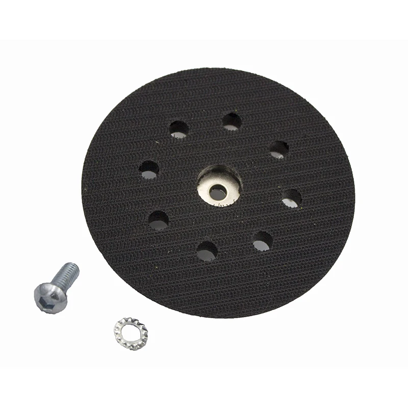 
5inch 5/16*24 thread backing plate with hook and loop pad 