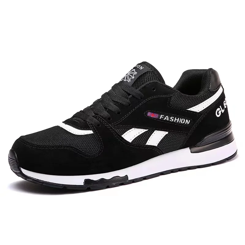 

Men athletic running shoe sport casual walking shoes stock, Black/blue/grey/brown