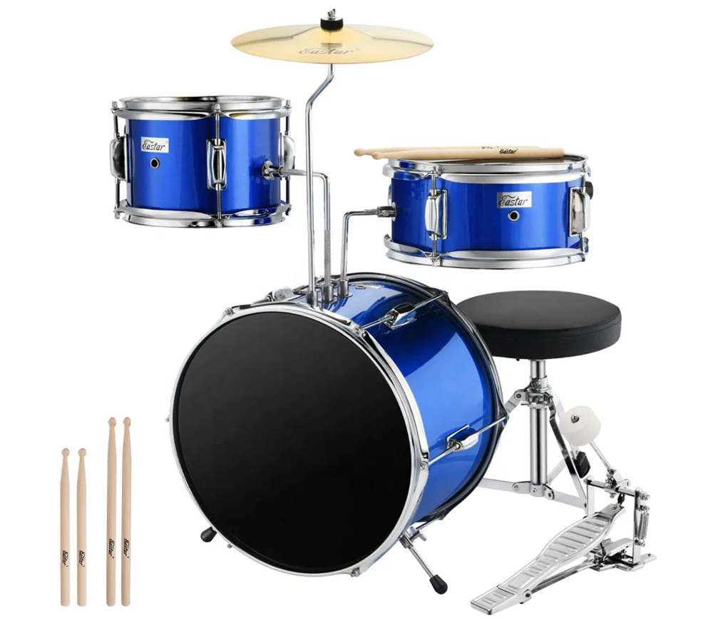 

Multifunctional kids acoustic drum set professional musical instrument bag mini drummusical hoop drums with great price, Blue, red, black, purple, dark blue