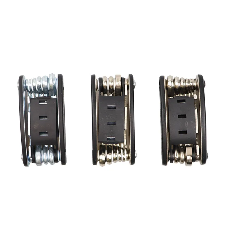 

Multi Tool Bicycle Bike Tools Repair Set Kit Essential Tool Philip Screwdriver Allen Key Durable Alloy Steel Custom Patch Bag, Black & custom color