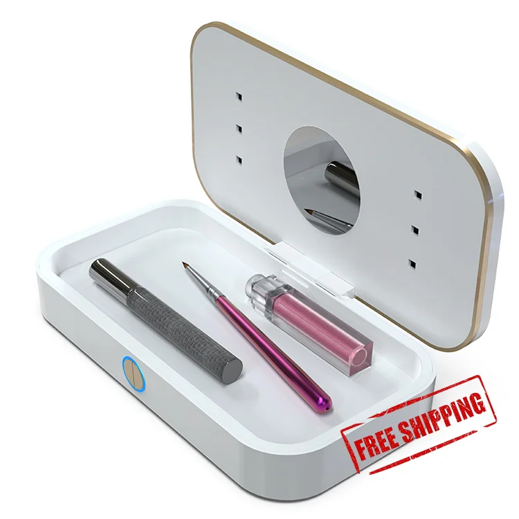 

Free shipping Cell Phone Cleaner Box Smart Phone Cleaner Box for Cellphone Jewelry Credit Card Watch Keys, White/black