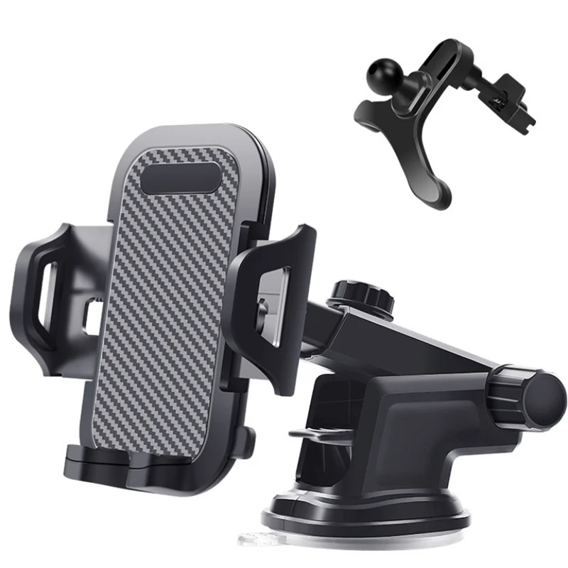 

2 in 1 Universal Car Air Vent Phone Holder Cradle Car Dashboard Mount Phone Holder for Mobile Phone, Black