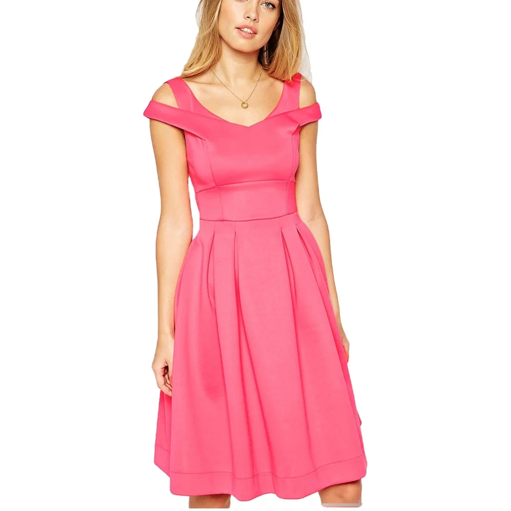 hot pink casual dress