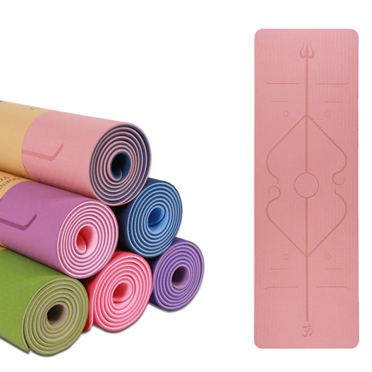 

2021 wholesale ADMAX cheap wholesale yoga mat cork yoga mat tpe yoga mat, Customized color