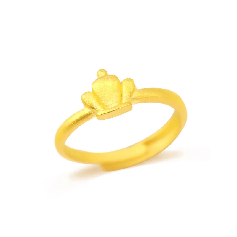 

Dropshipping Fashion 14k Gold Ring for Women Wedding Engagement Jewelry Female Aniversary Ring Delicate Crown Jewelry Boutique
