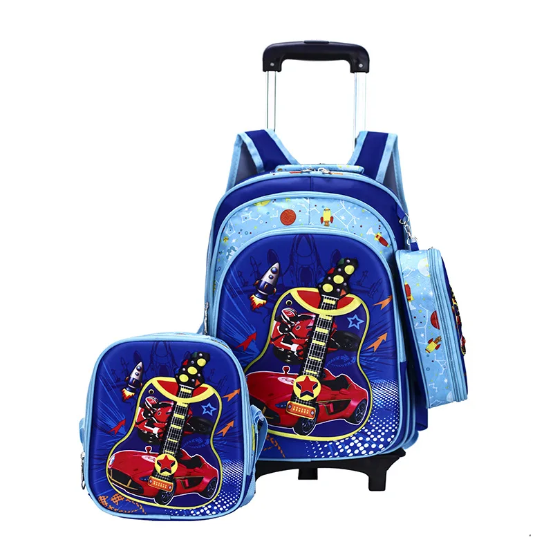 

OEM Factory Twinkle Bookbag For Supplies Waterproof Kids School Rolling Set Backpack